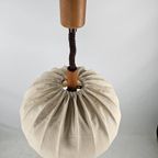 Hanglamp Teak Hout Domus Met Stoffen Kap thumbnail 10