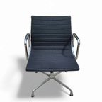 Ea 107 / 108 Alu- S / Eames / Vitra Office Chair / Black Hupsak Fabric / Chrome Frame thumbnail 12
