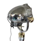 Antique Naval Searchlight Mounted On Brass Base - The Real Deal! - Fully Original And Rewired thumbnail 6