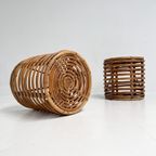 Set Van 2 Rotan Designkrukjes Van Tito Agnoli, 1960's thumbnail 5