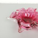 Vintage Murano Glas Schaal Roze thumbnail 5