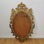 Vintage Ovale Barok Brocante Rococo Spiegel, Schouwspiegel thumbnail 17