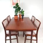 Vintage Teakhouten Uitschuifbare Eettafel | Tafel thumbnail 3