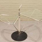 Vintage Oma Memphis Milano Stijl Glazen Bijzettafel thumbnail 4