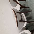 4 Vintage Stoelen Scandinavisch Teakhouten Stoelen Eetkamer thumbnail 8
