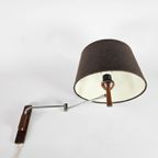 Vintage - Ellebooog/Knikarm Wandlamp - Teak - Chroom - 1960'S thumbnail 4