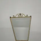 Vintage Metalen Spiegel (Art Nouveau Stijl) thumbnail 7