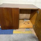 Vintage Hangende Muurkast / Wandkast In Hout thumbnail 7