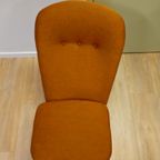 Vintage Theo Ruth Congo Fauteuil Stoel Oranje thumbnail 2