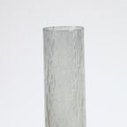 Bubble Glass Cylinder Vase By Erik Höglund For Pukeberg, Sweden 1960S. thumbnail 5