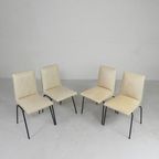 Set Van 4 Meurop Stoelen Door Pierre Guariche, Jaren 50 thumbnail 4