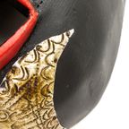 Afrikaans Houten Masker Met Metalen Details En Kralen thumbnail 5
