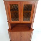 Vintage Deense Servieskast | Hoekkast Teak Fineer Danish thumbnail 8