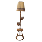 Vintage Rotan Lamp Met Plantenbakjes thumbnail 3