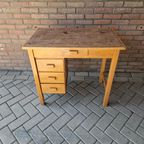 Bruynzeel Vintage Bureau Jaren 50 Bureautje Piet Zwart thumbnail 10