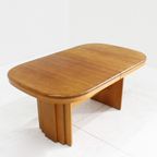 Vintage Deense Grote Ovalen Uitschuifbare Eettafel Xl thumbnail 5