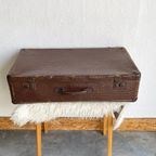 Slangenprint Koffer Brocante Vintage Bruin thumbnail 2