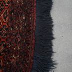 Subtiele Loper Met Voornamelijk Bordeaux Rood 138x39cm thumbnail 2