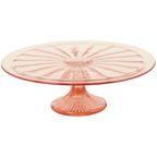 Art Deco Roze Taartschotel Rosaline Depression Glass Verrerie Scailmont thumbnail 5