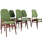 Set 6 Vintage Stoelen Eetkamerstoelen New Upholstery thumbnail 16