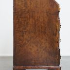 Mooie Grote Antieke Eikenhouten Secretaire/ Ladekast Wortelnotenhout Gefineerd Uit Eind 18e Eeuw thumbnail 4