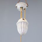 Antieke Art Deco Hanglamp / Pendellamp thumbnail 2