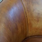 Geweldige, Unieke Vintage Schapenleren Design Fauteuil Van Bart van Bekhoven thumbnail 14