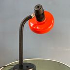 Rode Space Age Tafellamp Met Flexibele Arm thumbnail 3