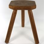 Vintage Houten Kruk Driepoot thumbnail 2