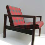 Vintage Wenge Fauteuil, Moet Opnieuw Gestoffeerd thumbnail 2