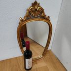 Vintage Brocante Rococo Barok Goudkleurige Spiegel Schouwspiegel 312 thumbnail 6