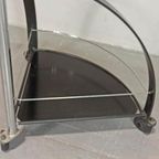 Vintage Postmodern Bijzettafel Trolley thumbnail 11