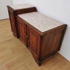 Vintage Tv Meubel, Dressoir Sideboard Met Marmer Blad 712 thumbnail 11