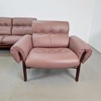 Vintage Coja Bank & Fauteuil Zweden '70 Leer Palissander thumbnail 6