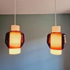 Scandinavische Dubbele Hanglamp In Opaline En Amethistglas thumbnail 18