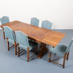 Provenance Oak Dining Set / Eetkamer Set / Eetkamerstoel / Eettafel From 1950’s thumbnail 2