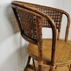 Vintage Bamboe Fauteuil, Rattan Stoel, Stoeltje thumbnail 14