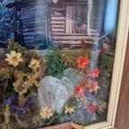 Oostenrijk 3d Vintage Schilderij Met Kristal Stenen Etc. thumbnail 7