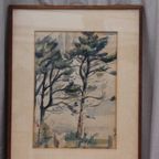 Liesbeth Margaretha Asbeek Brusse (1901-1996) - Aquarel thumbnail 7