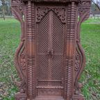Carved Wooden Newari Window From Nepal thumbnail 12