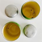 Vintage Emaille Koffie- En Thee Blikken Groen 1920’s thumbnail 7