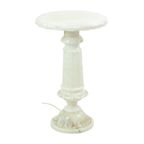Vintage Verlichte Bijzettafel Zuil Pilaar Lamp Albast Natuursteen thumbnail 13