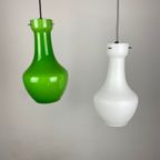 Vintage Italiaanse Hanglamp Van Wit Glas Van Targetti Sankey 1960 thumbnail 11