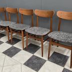 5 Teak Dining Chairs 1960S thumbnail 2