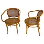 Ligna Drevounia (thonet) - No. 210 - Bentwood Chair With Wicker / Rattan Seating thumbnail 6