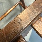 Antieke Bruine Windsor Armstoel Met Hoge Rug thumbnail 6