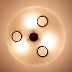 Italiaanse Jaren 50 Hanglamp Glas Art Deco Fontana Arte-Stijl thumbnail 7