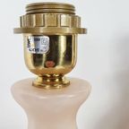 Hollywood Regency Alabaster Lampen Marmer Roze thumbnail 3