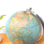 Retro Vintage Wereldbol Globe Lamp Tafellamp Klein Glas thumbnail 4