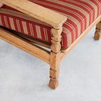Brutalist Easy Chair | Vintage Fauteuil | Jaren 60 | Eiken thumbnail 6